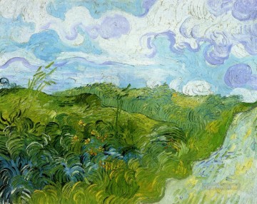  trigo Pintura Art%C3%ADstica - Campos de trigo verdes Vincent van Gogh